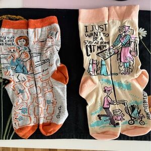 Pair of cute funny cat socks
